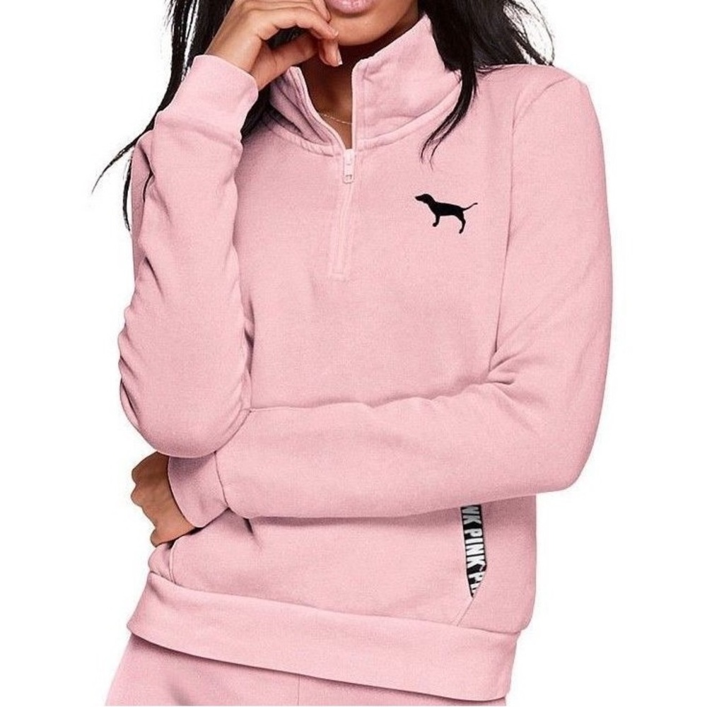 Victoria’s Secret PINK Baby Pink Quarter Zip